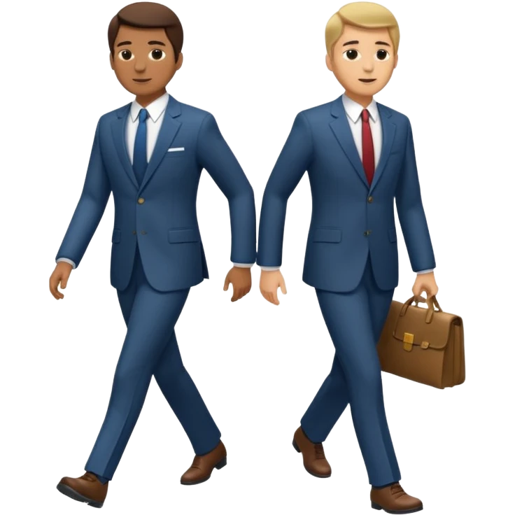 two mans walking full body emoji