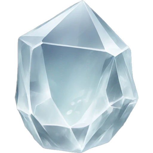 a clear quartz emoji