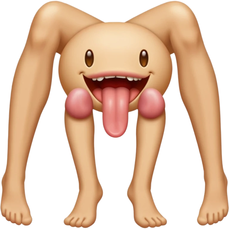 👄👅🦵🏻 emoji