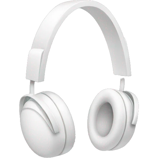 White headphones emoji