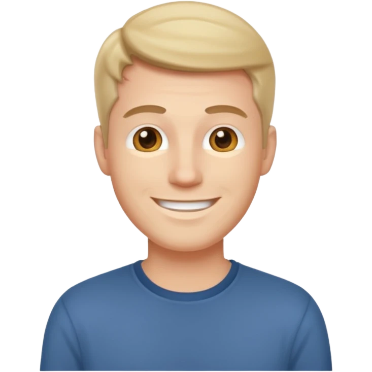 white man dressed casually emoji