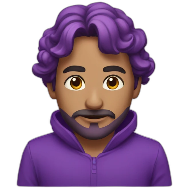 Lazo morado emoji