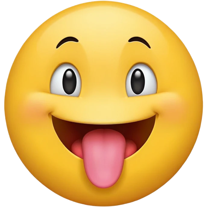happy face with tongue sticking out emoji