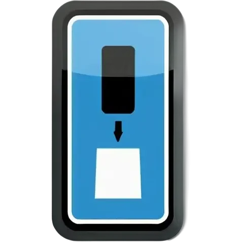 Blaue ladesäule für Elektroautos emoji