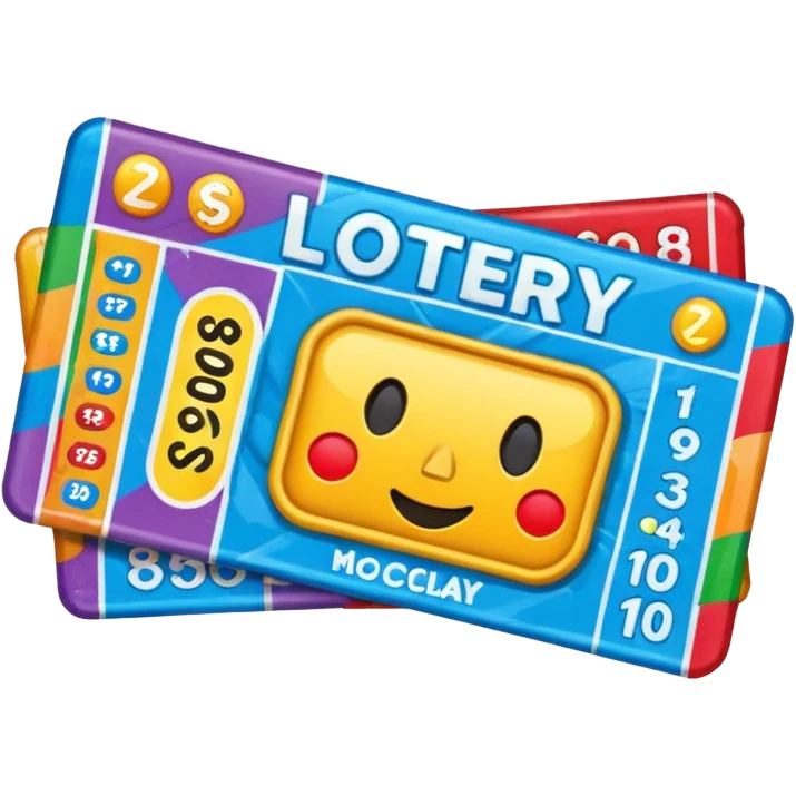 Lottery scratch ticket emoji