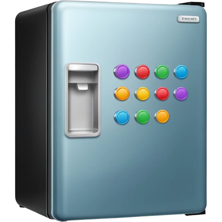 fridge with lots of magnets emoji