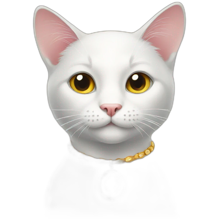 cat with necklace emoji