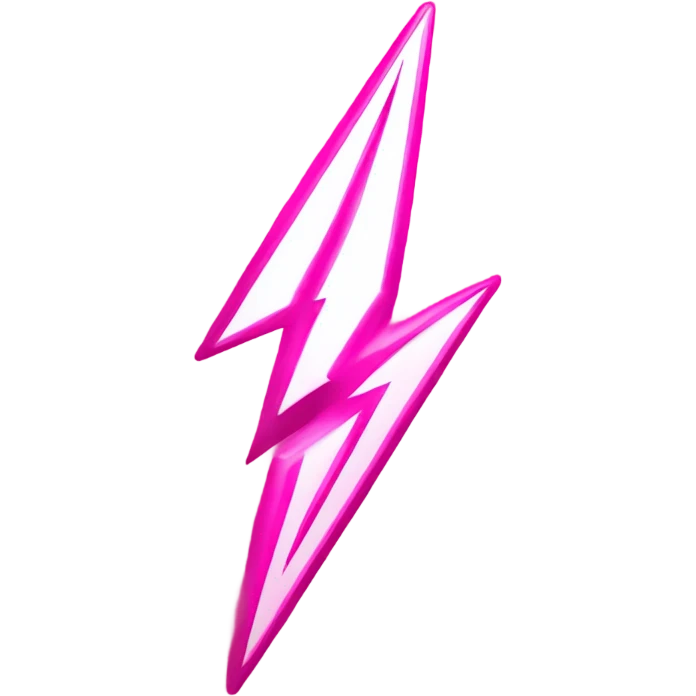 pink high voltage symbol emoji