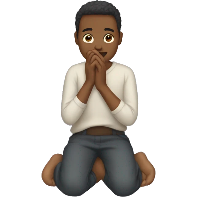 Person putting hand palm on knees emoji