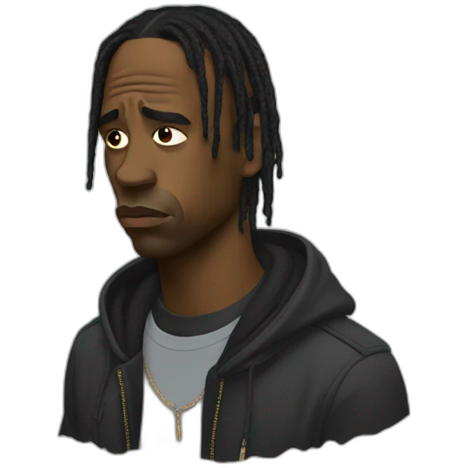 Travis Scott triste emoji