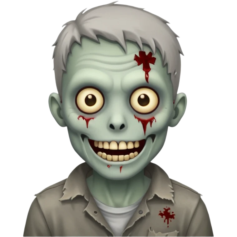 smiling zombie emoji