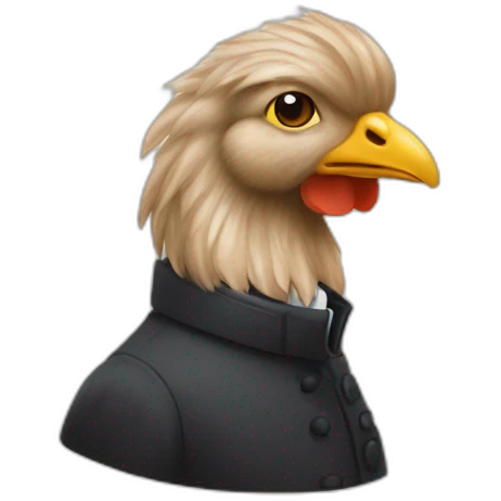 Bernard Arnault sur une poule  emoji