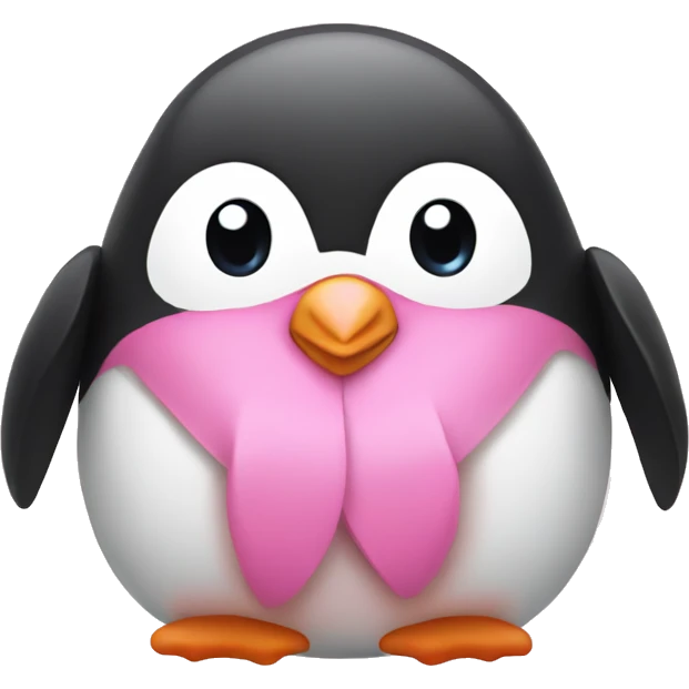 Pink Penguin emoji