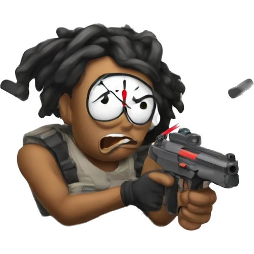 Baddie shot a clock emoji