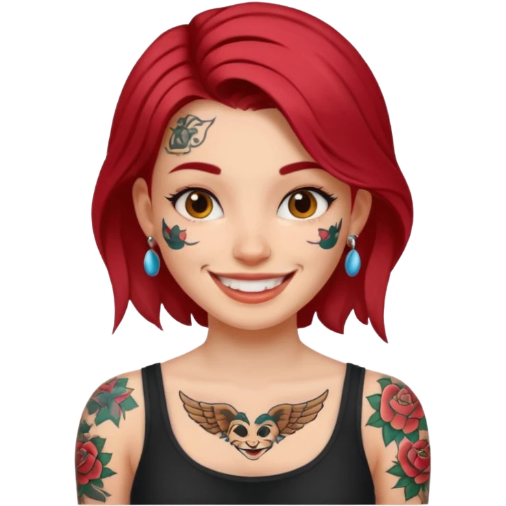 GIRL WITH A LOT OF TATTOOS emoji