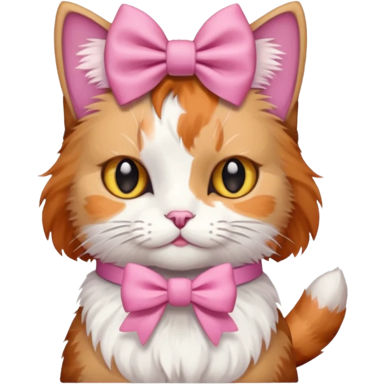 Cat but cat have 🎀  emoji