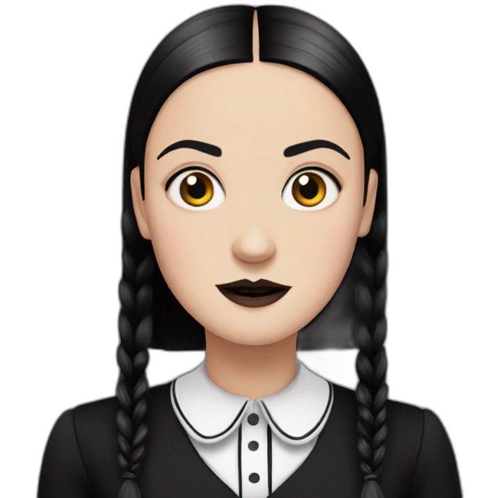 wednesday addams funny emoji