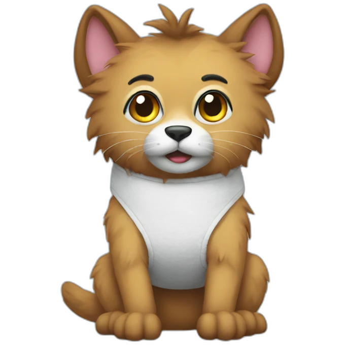 Furry in a diaper emoji