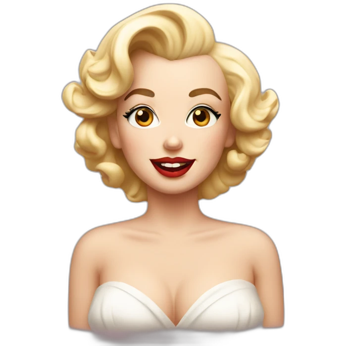marilyn monroe without dress emoji
