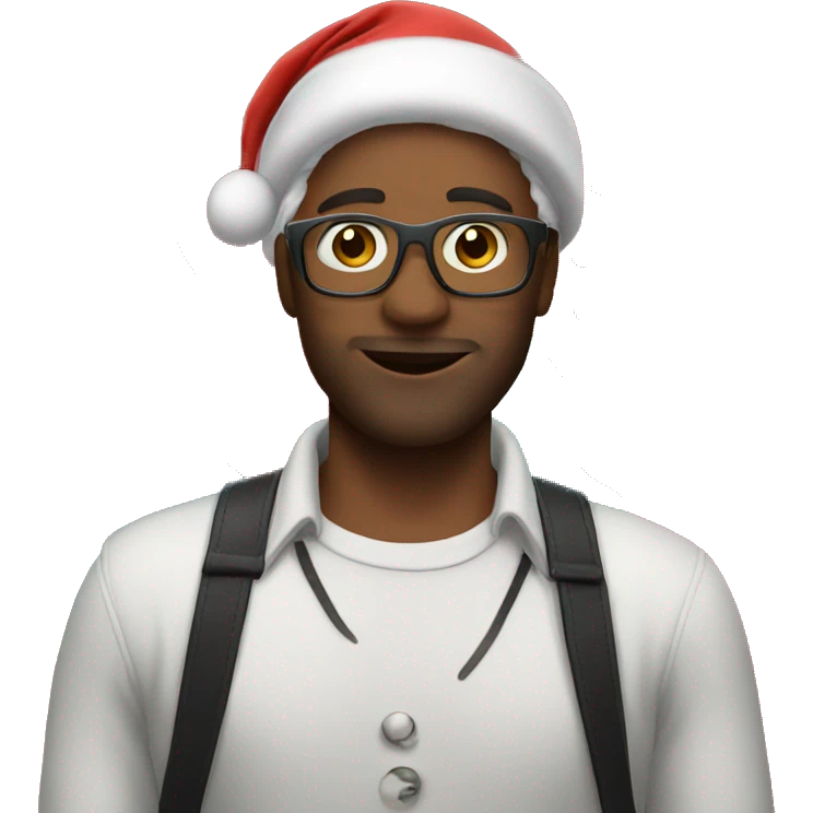 Musician dressed for christmas party emoji
