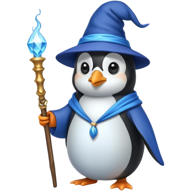 Penguin Wizard emoji