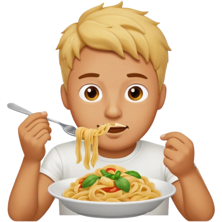 the man who eats pasta emoji
