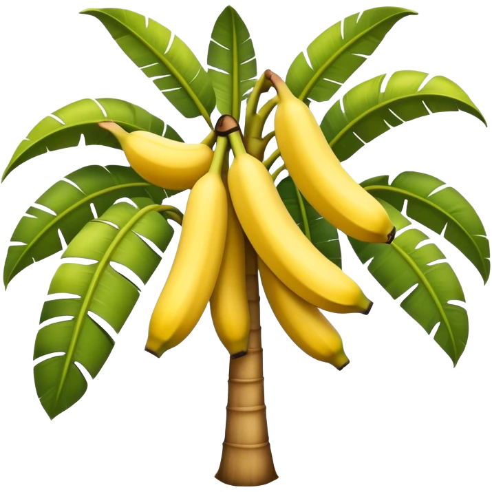 banana tree with banana emoji