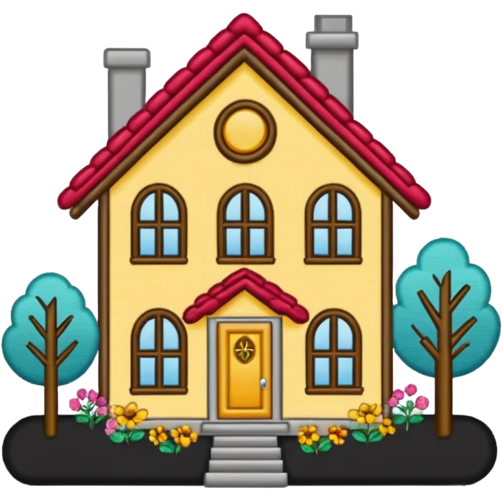 "home sweet home" stitching emoji