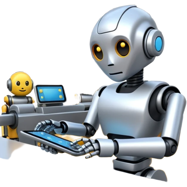 emoji about smartfactory with robot emoji