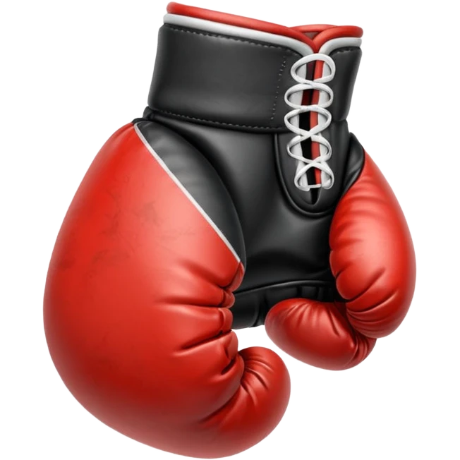 Guante de boxeo en color negro emoji