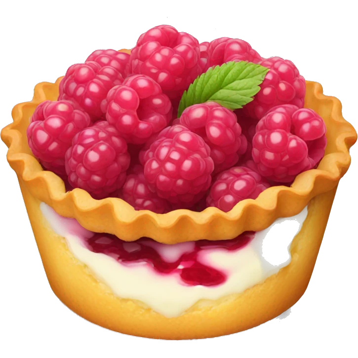 Raspberry tart emoji