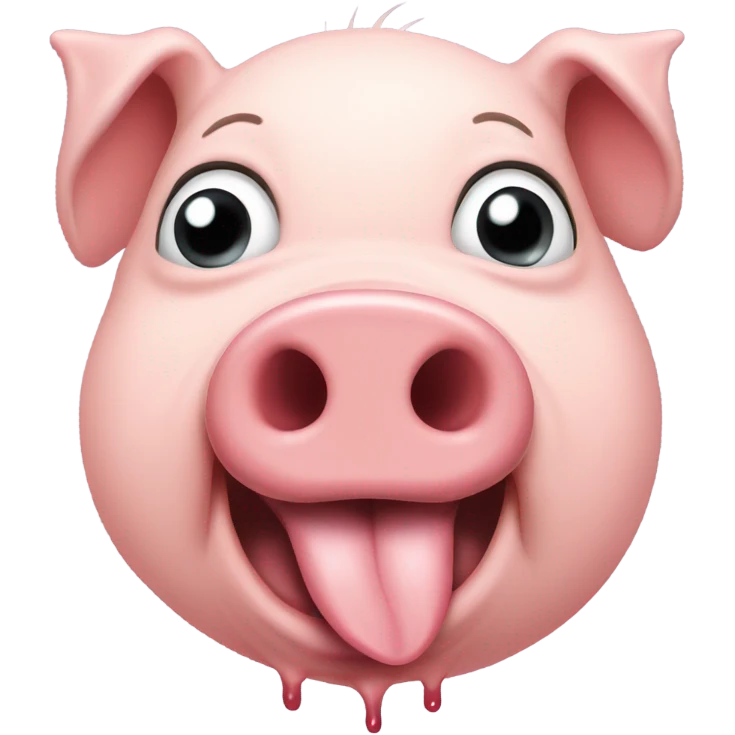 Pig drooling  emoji