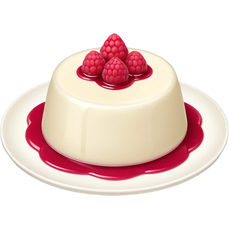panna cotta on dish emoji