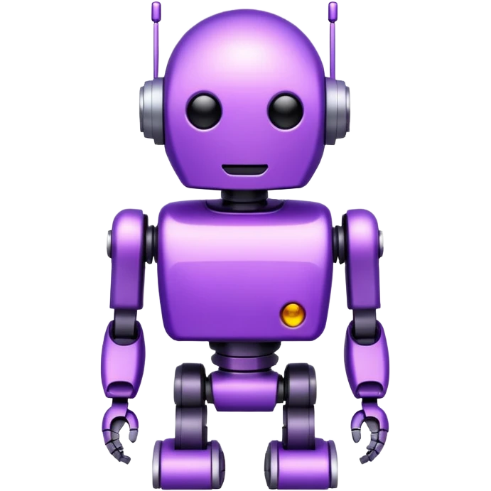 robot ịn purple emoji