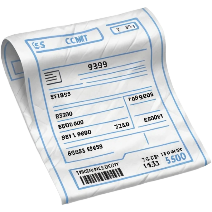 Receipt

 emoji