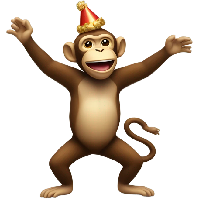 Dancing monkey  emoji