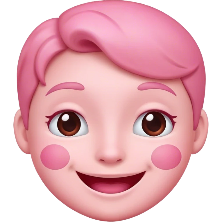 una cara enamorada rosada emoji