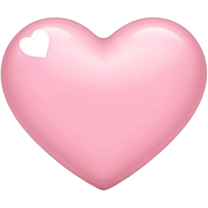 Small light pink heart  emoji