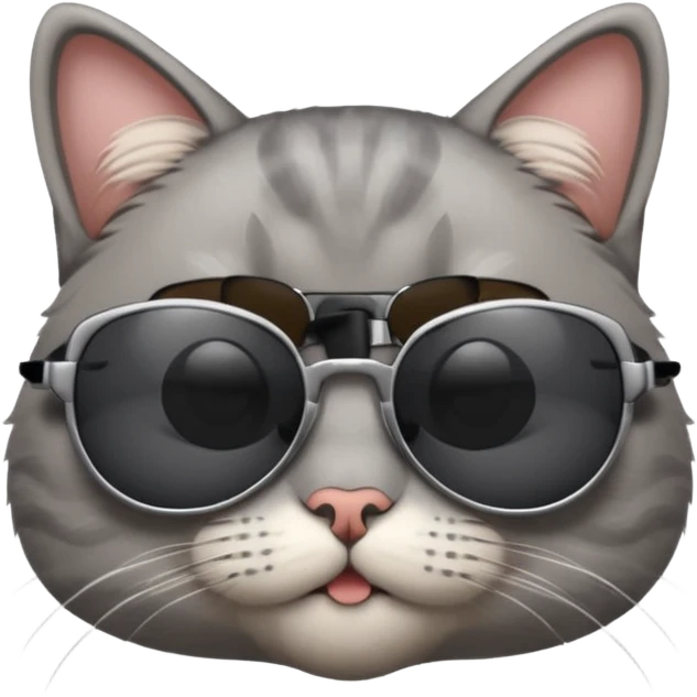 Cat wearing sunglasses emoji