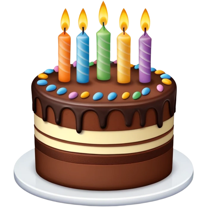 happy birthday cake for Sam emoji
