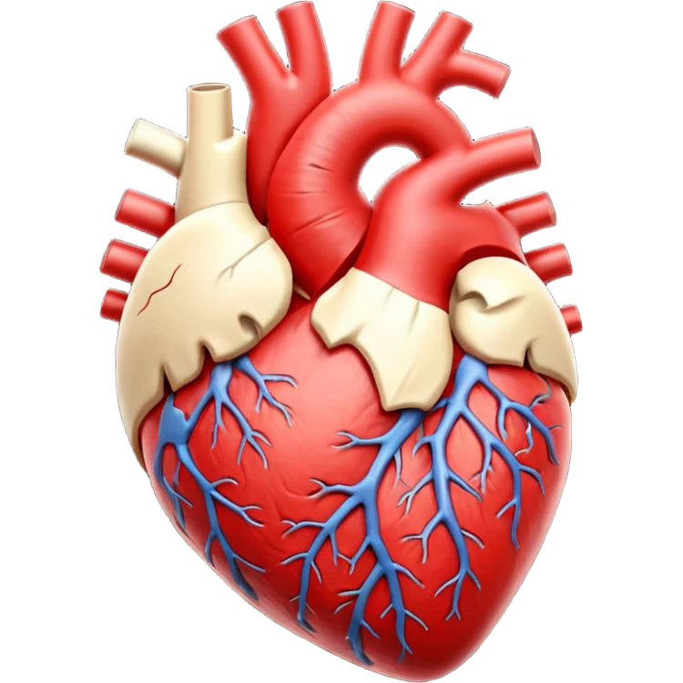 coração humano 3d emoji