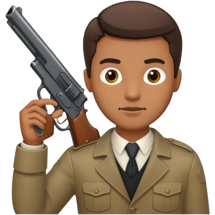 Emoji con arma de hombre emoji