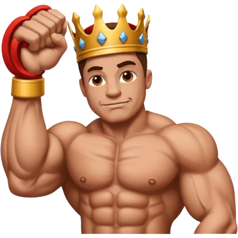 muscle arm emoji body builder king emoji  emoji
