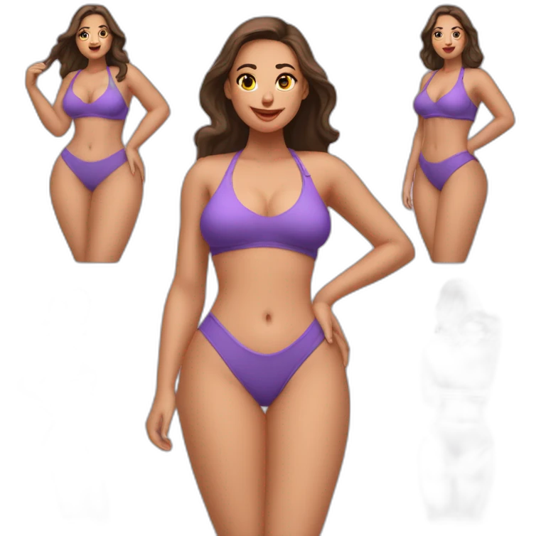 slim-thicc-caucasian-woman-swimsuit-posing-taking-bikini-off emoji