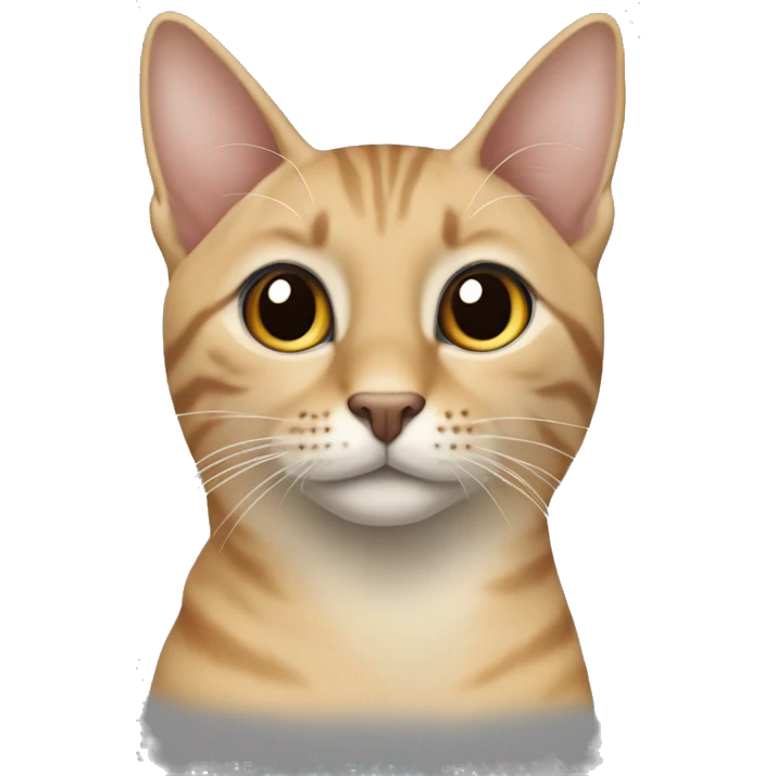 turunculu beyazl arabian mau kedisi emoji