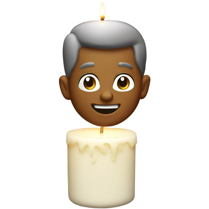Jerry blossom candle with logo  emoji