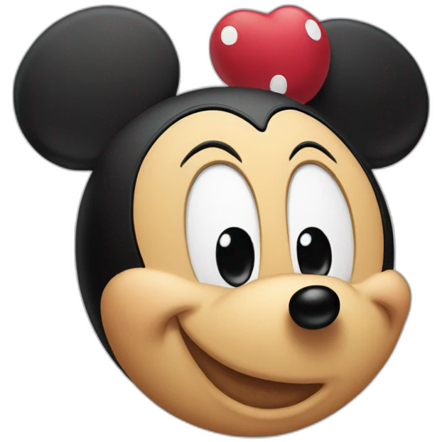 Mickey mangeant Minie emoji
