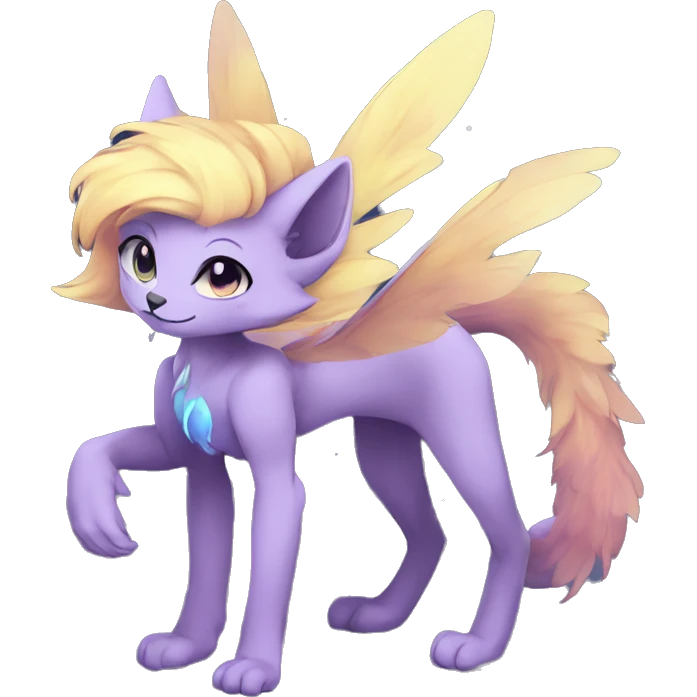 Anthro Sona Fakemon Nebula Full Body emoji