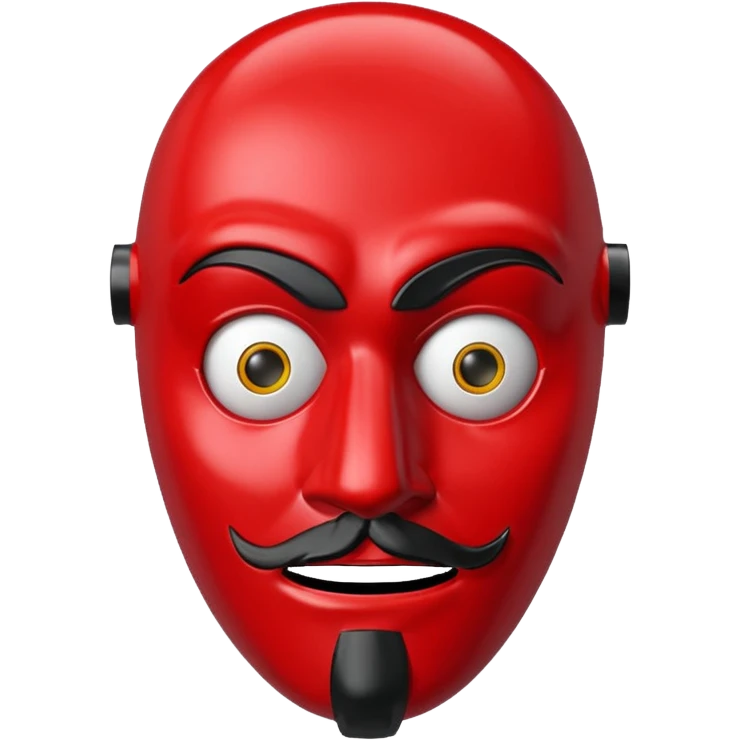 Money heist mask emoji