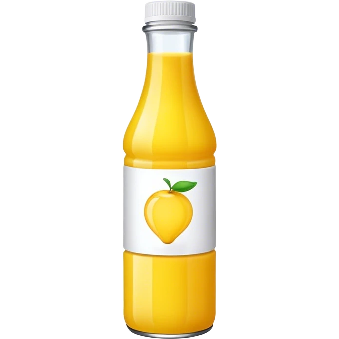 Yellow juice bottled emoji